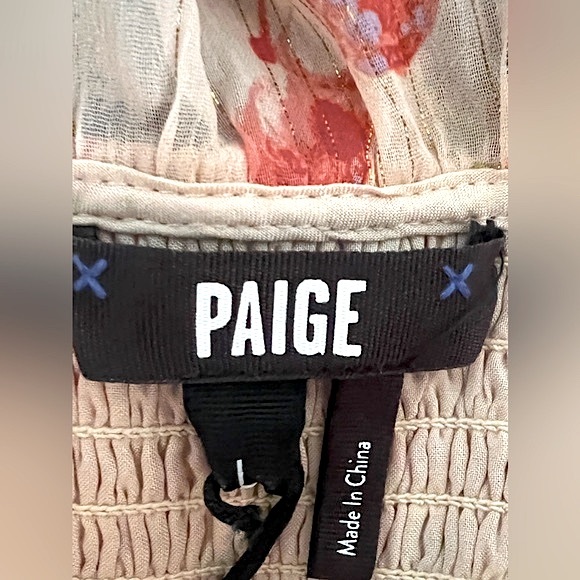 PAIGE KALANI FLORAL MIDI AFTERGLOW DRESS - Picture 12 of 13